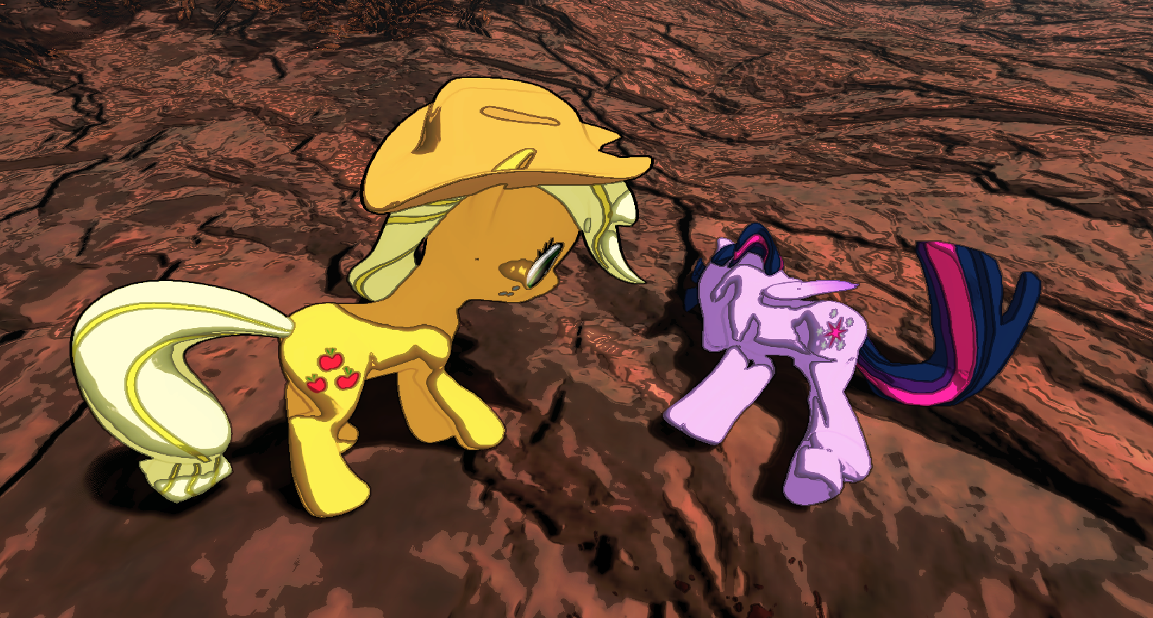 A knocked-out pony in My Little Company